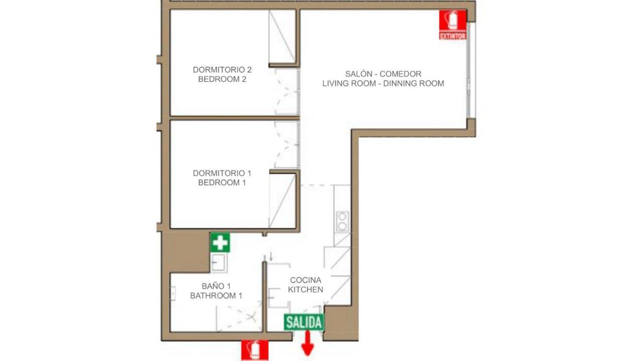 2 Bedrooms 1 Bathroom Furnished - Justicia - Executive Style - Mintystay Madrid Eksteriør bilde